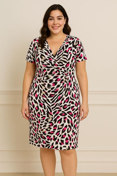 Immagine di CURVY GIRL STRAIGHT WRAP OVER DRESS